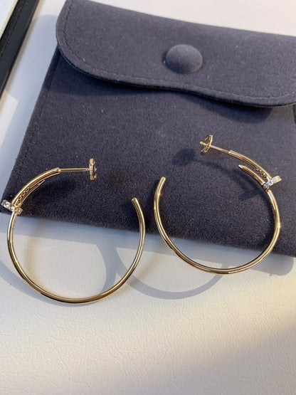 [Shinejoy]JUSTE EARRINGS GOLD DIAMONDS 1.8MM