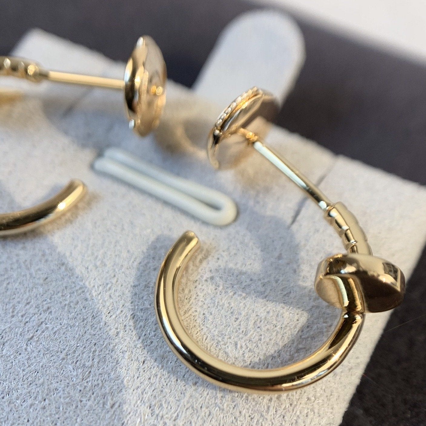 [Shinejoy]JUSTE EARRINGS PINK GOLD