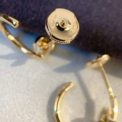 [Shinejoy]JUSTE EARRINGS PINK GOLD