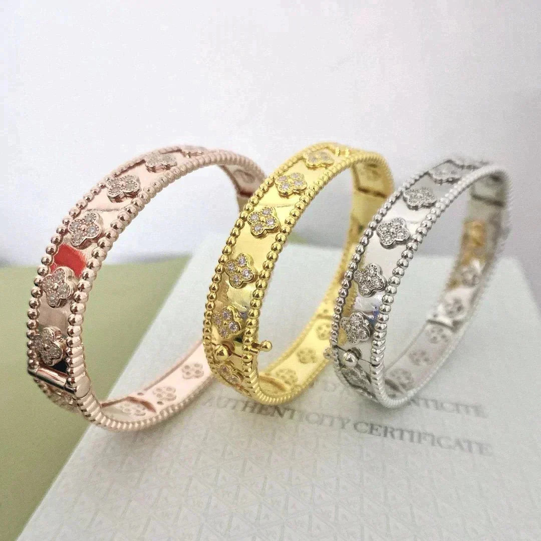 [Shinejoy]CLOVER BRACELET 8MM DIAMONDS