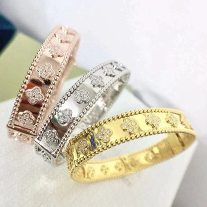 [Shinejoy]CLOVER BRACELET 8MM DIAMONDS