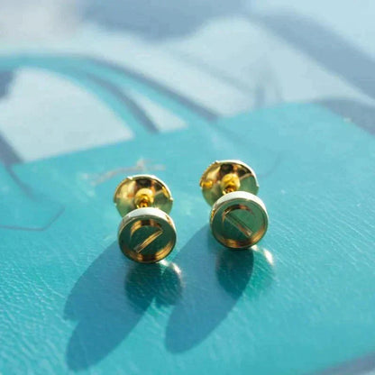 [Shinejoy]LOVE EARRINGS GOLD 10MM