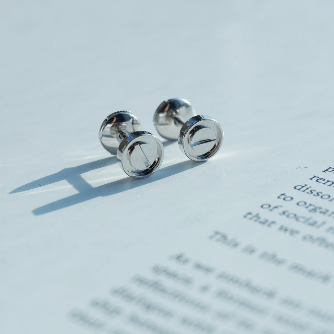 [Shinejoy]LOVE EARRINGS SILVER 10MM