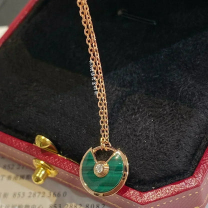 [Shinejoy]AMULETTE Shinejoy GOLD MALACHITE NECKLACE