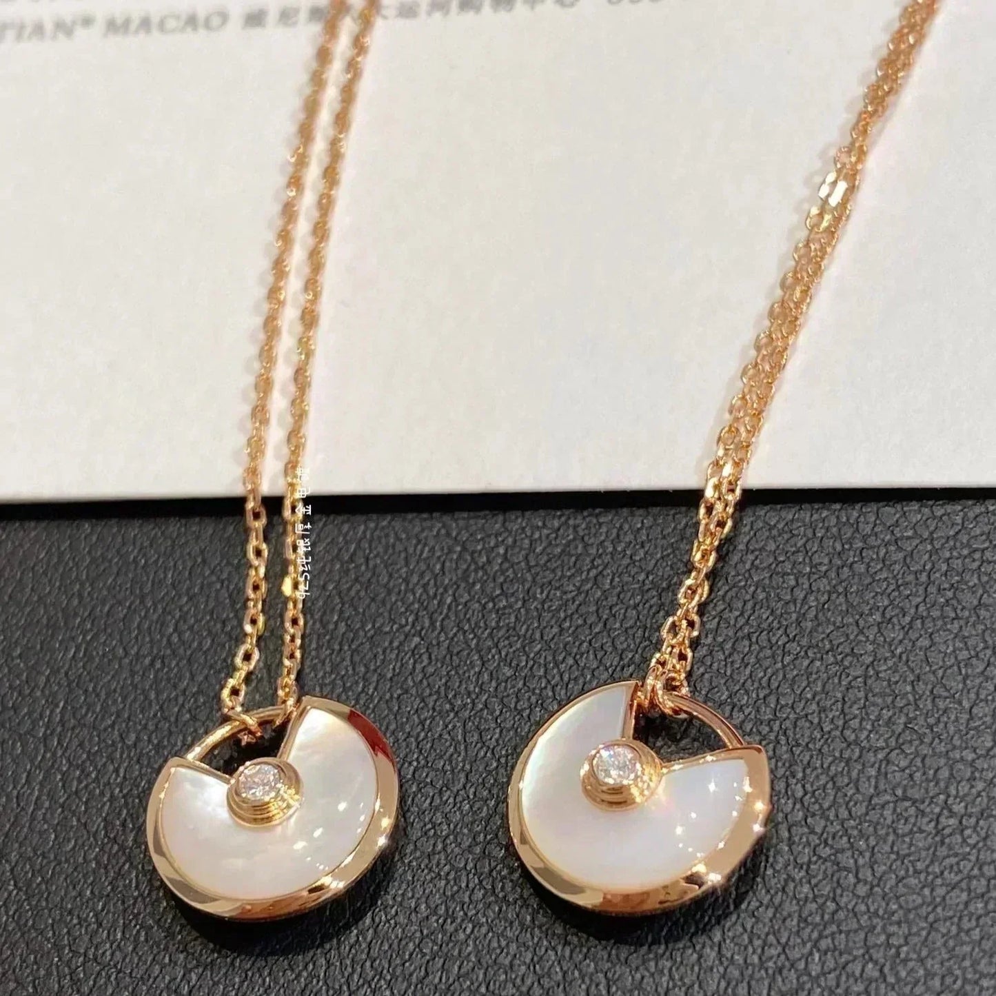 [Shinejoy]AMULETTE Shinejoy GOLD MOP NECKLACE