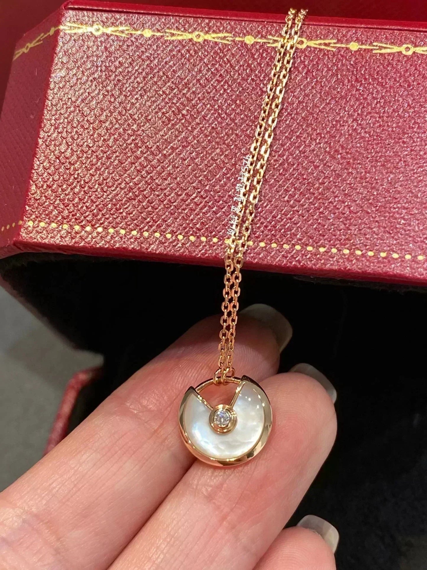 [Shinejoy]AMULETTE Shinejoy GOLD MOP NECKLACE