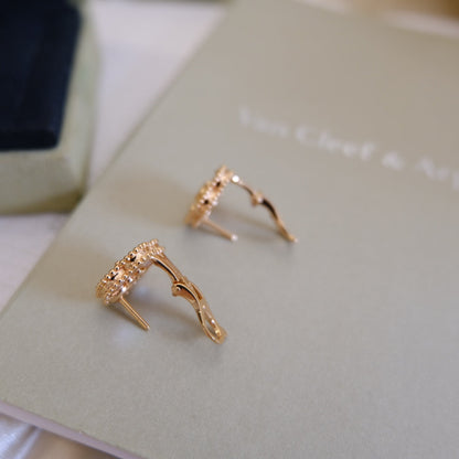 [Shinejoy]LUCKY PINK GOLD WHITE MOP EARRINGS