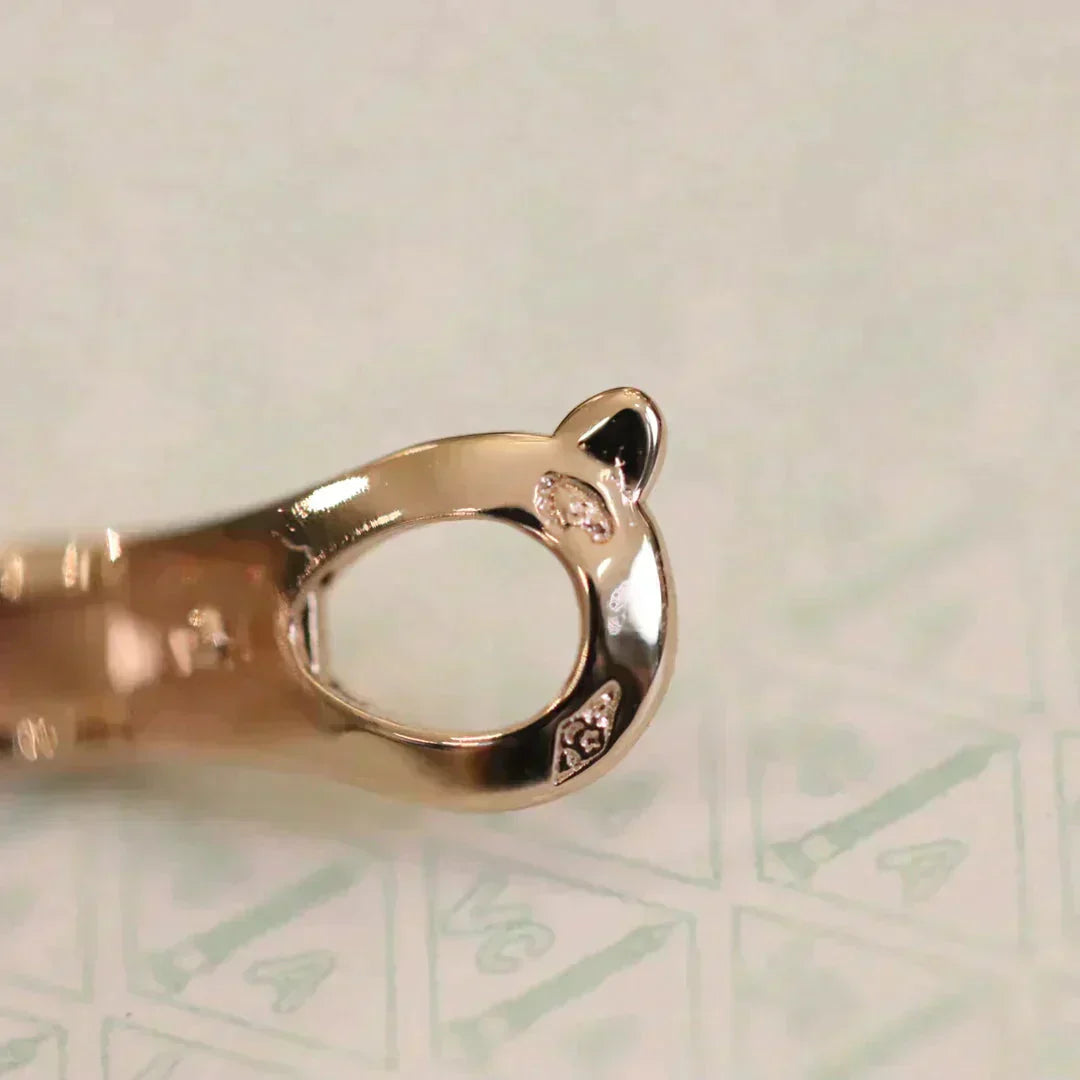 [Shinejoy]CLOVER MEDIUM 1 MOTIFS FUll DIAMOND EARRINGS