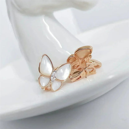 [Shinejoy]BUTTERFLY MOP DIAMOND EARRINGS