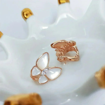 [Shinejoy]BUTTERFLY MOP DIAMOND EARRINGS