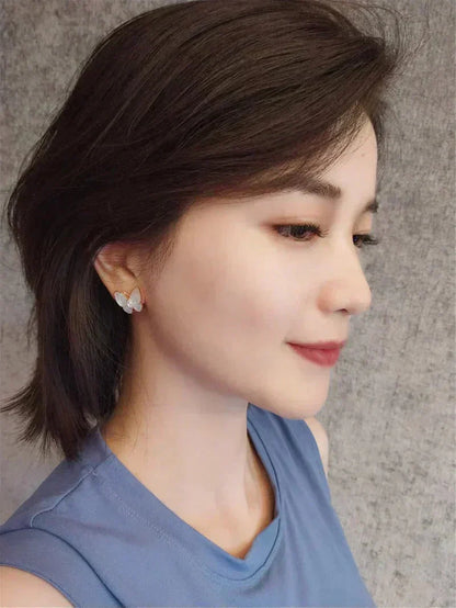[Shinejoy]BUTTERFLY MOP DIAMOND EARRINGS