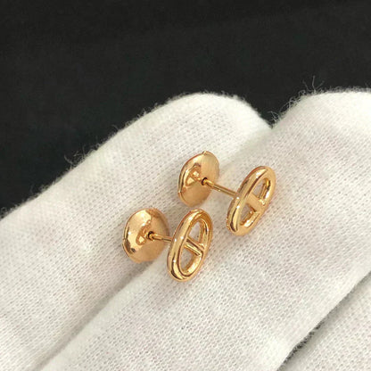[Shinejoy]CHAINE SMALL EARRINGS GOLD AND SILVER