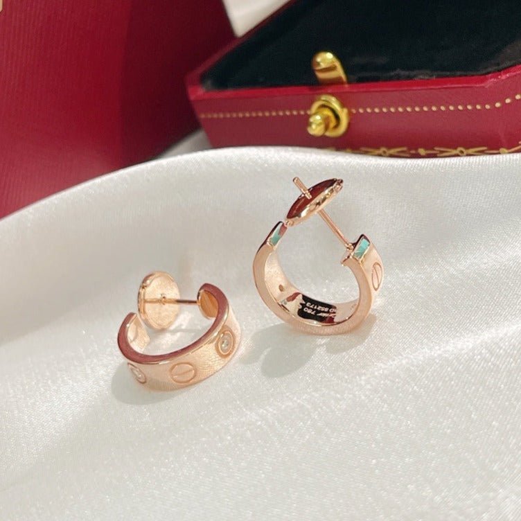 [Shinejoy]LOVE EARRINGS 5.7MM 2 DIAMONDS