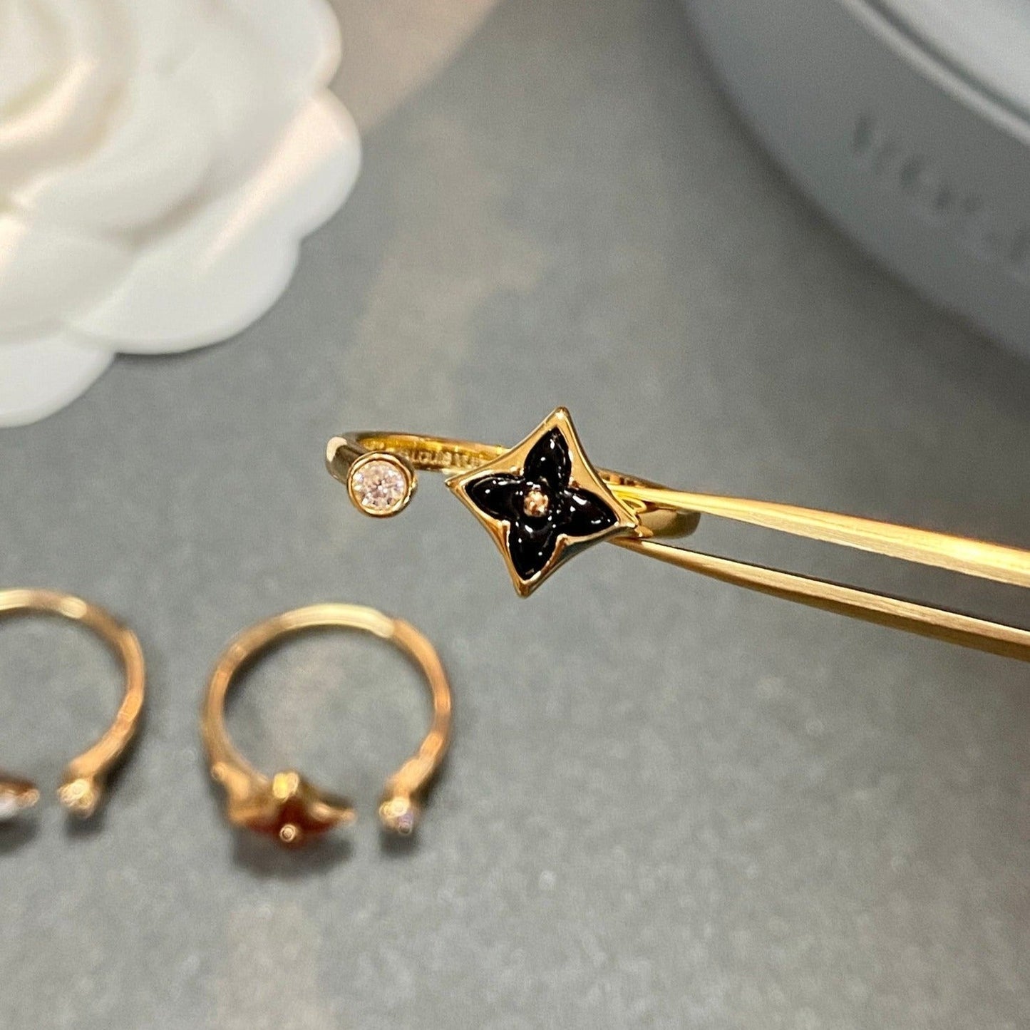 [Shinejoy]STAR 1 DIAMOND OPEN RING