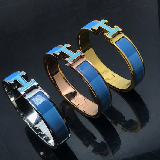 [Shinejoy]H BRACELET BLUE RAINBOW CERAMIC