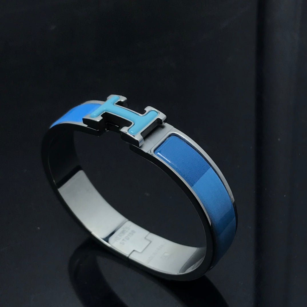 [Shinejoy]H BRACELET BLUE RAINBOW CERAMIC