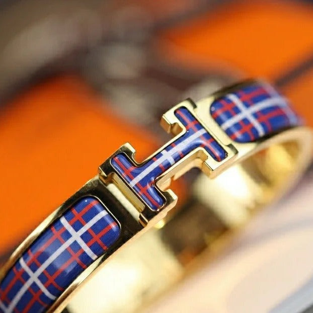 [Shinejoy]H TARTAN BRACELET 12MM