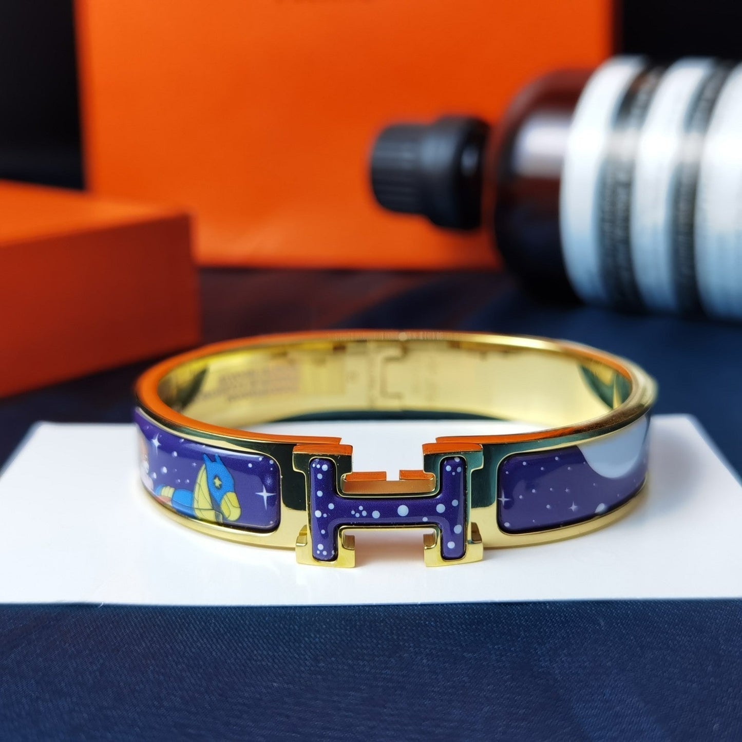 [Shinejoy]H STAR AND MOON BRACELET 12MM