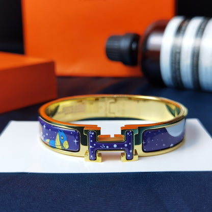 [Shinejoy]H STAR AND MOON BRACELET 12MM
