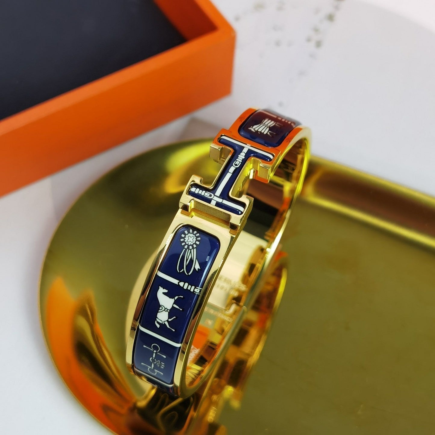 [Shinejoy]H COUVERTURES DARK BLUE BRACELET