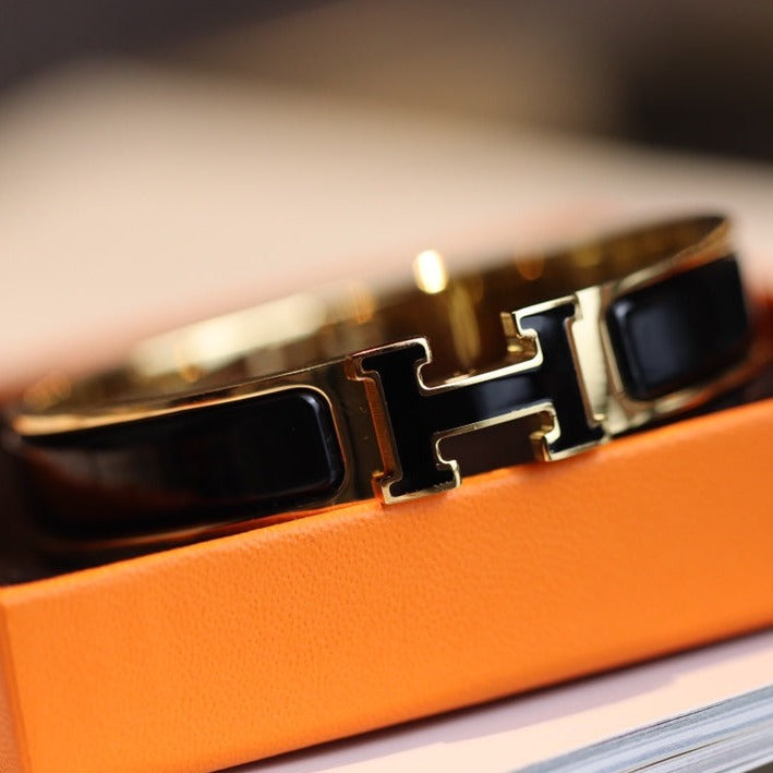 [Shinejoy]H BRACELET 12MM GOLD