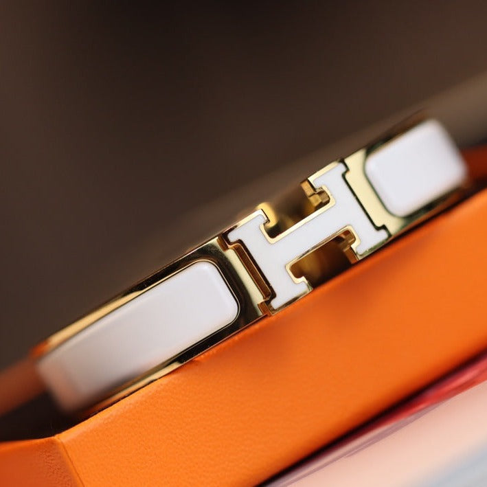 [Shinejoy]H BRACELET 12MM GOLD