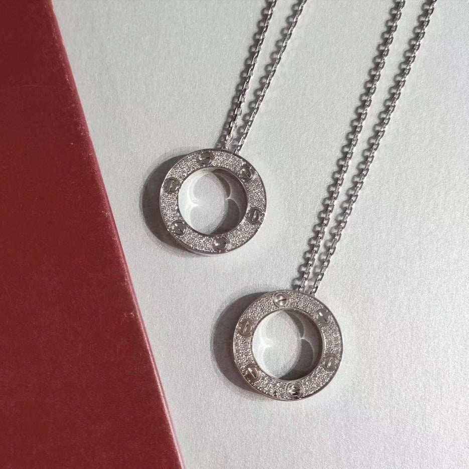 [Shinejoy]LOVE NECKLACE ADJUSTABLE SILVER