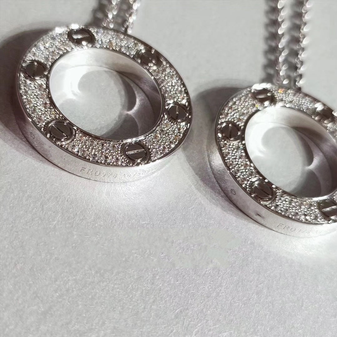 [Shinejoy]LOVE NECKLACE ADJUSTABLE SILVER