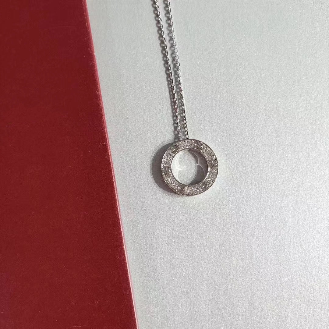 [Shinejoy]LOVE NECKLACE ADJUSTABLE SILVER