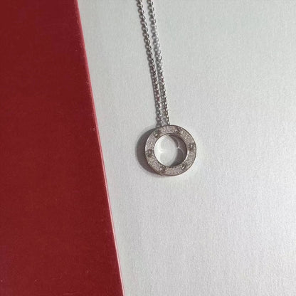 [Shinejoy]LOVE NECKLACE ADJUSTABLE SILVER