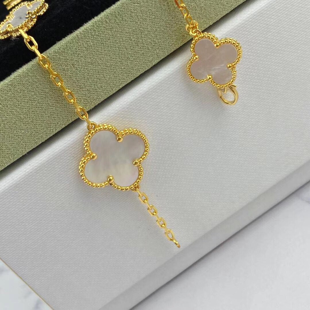 [Shinejoy]MAGIC CLOVER MOP GOLD BRACELET 5 MOTIFS