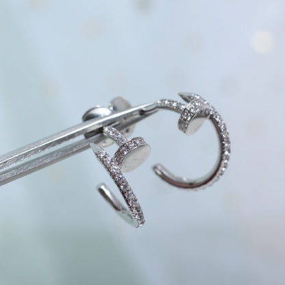 [Shinejoy]JUSTE EARRINGS 12.75MM SILVER DIAMOND