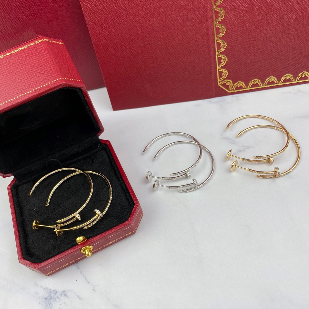 [Shinejoy]JUSTE EARRINGS FULL DIAMONDS 1.8MM
