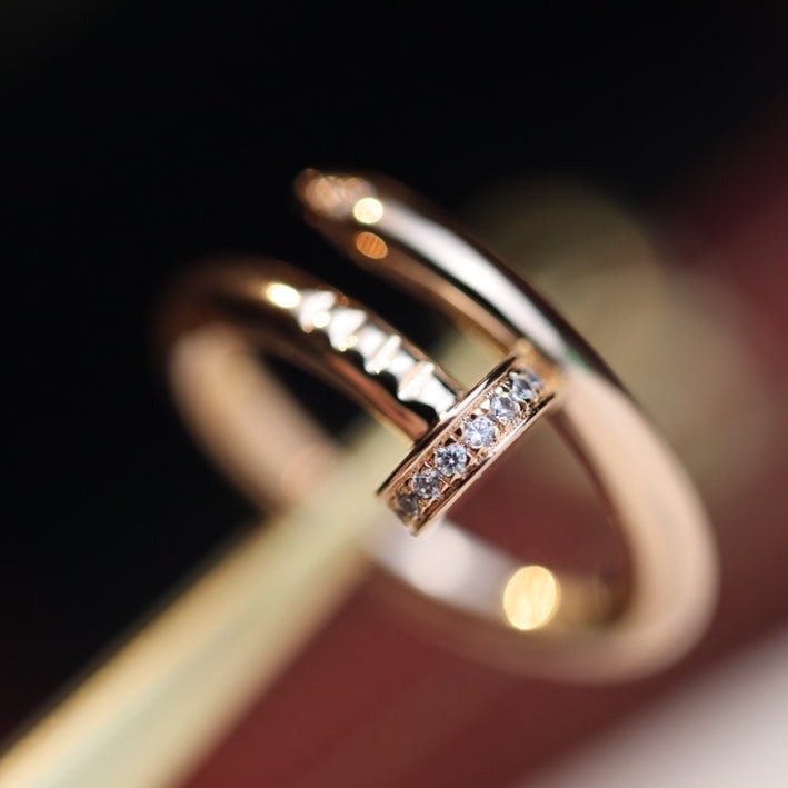 [Shinejoy]JUSTE RING 2.65MM PINK GOLD DIAMOND