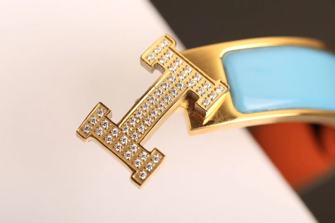 [Shinejoy]H CLOUD BLUE BRACELET GOLD DIAMOND