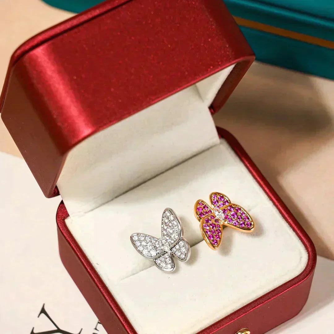 [Shinejoy]TWIN BUTTERFLY DIAMOND RING