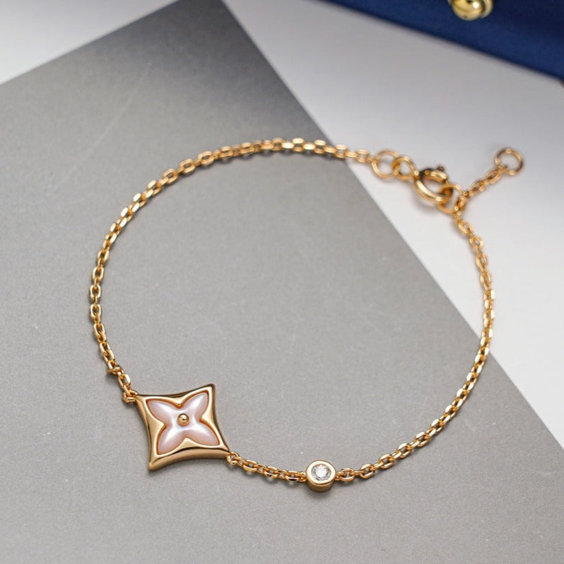 [Shinejoy]STAR 1 DIAMOND PINK GOLD BRACELET