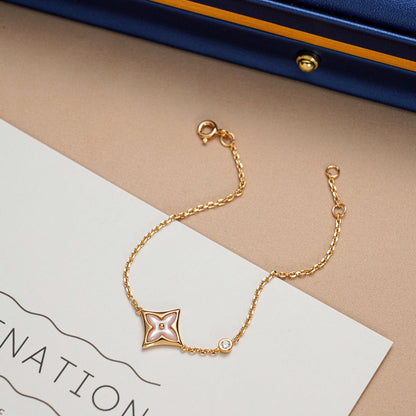 [Shinejoy]STAR 1 DIAMOND PINK GOLD BRACELET