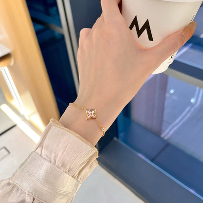 [Shinejoy]STAR 1 DIAMOND PINK GOLD BRACELET