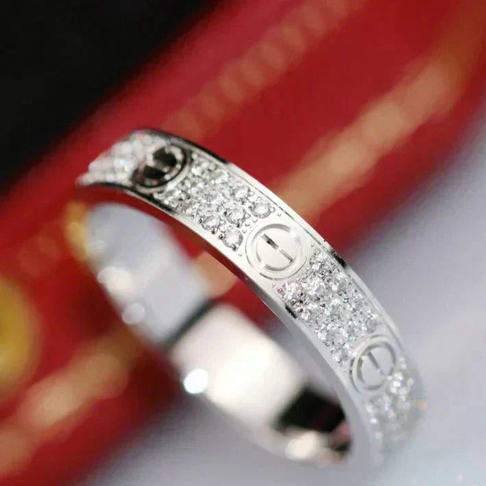 [Shinejoy]LOVE RING 3.6MM DIAMOND PAVED