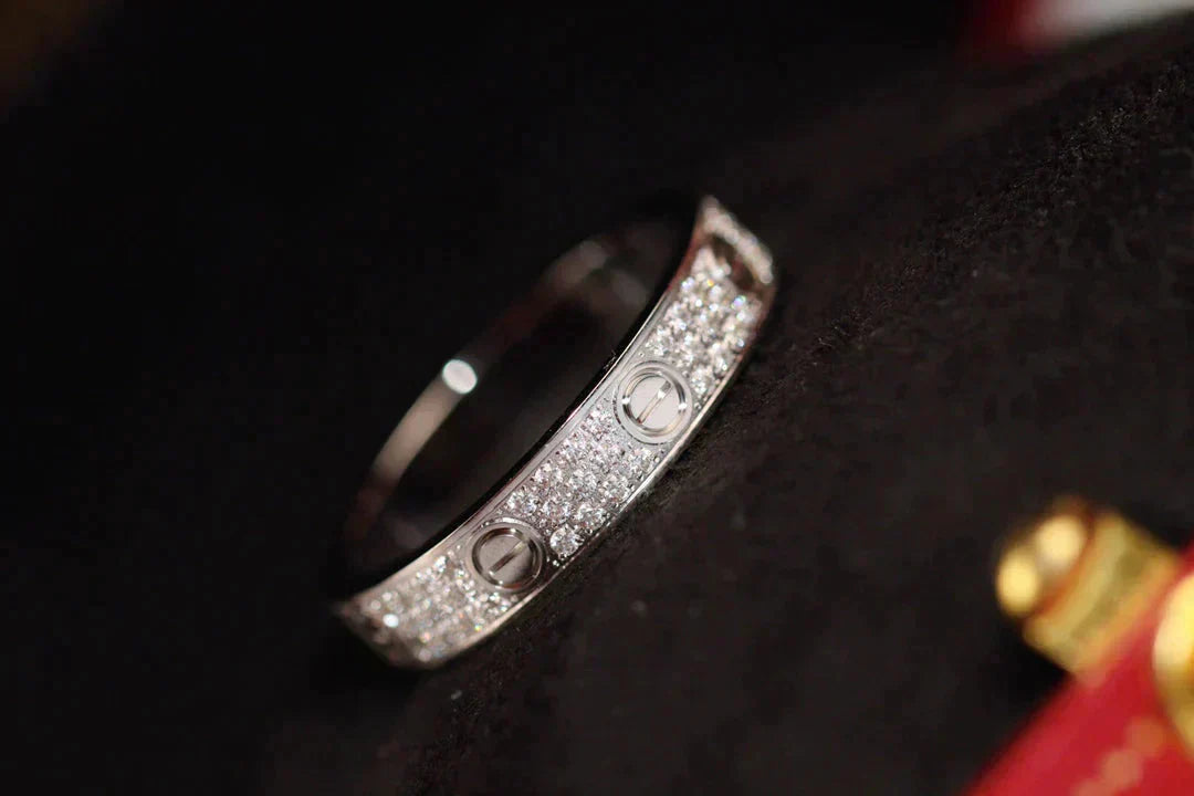 [Shinejoy]LOVE RING 3.6MM DIAMOND PAVED