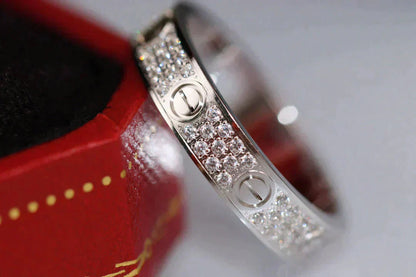[Shinejoy]LOVE RING 3.6MM DIAMOND PAVED