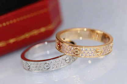 [Shinejoy]LOVE RING 3.6MM DIAMOND PAVED