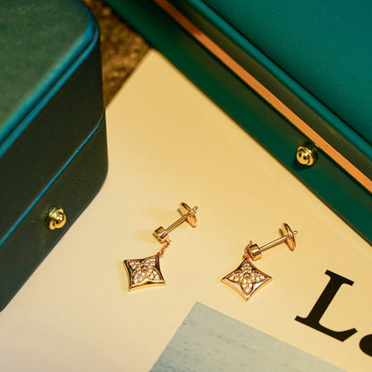 [Shinejoy]STAR DIAMONDS EARRINGS GOLD