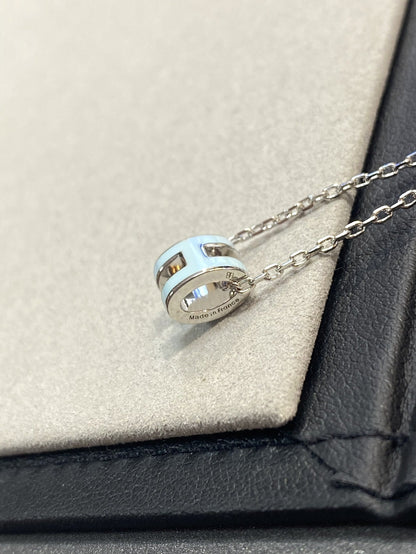 [Shinejoy]POP H LIGHT BLUE NECKLACE