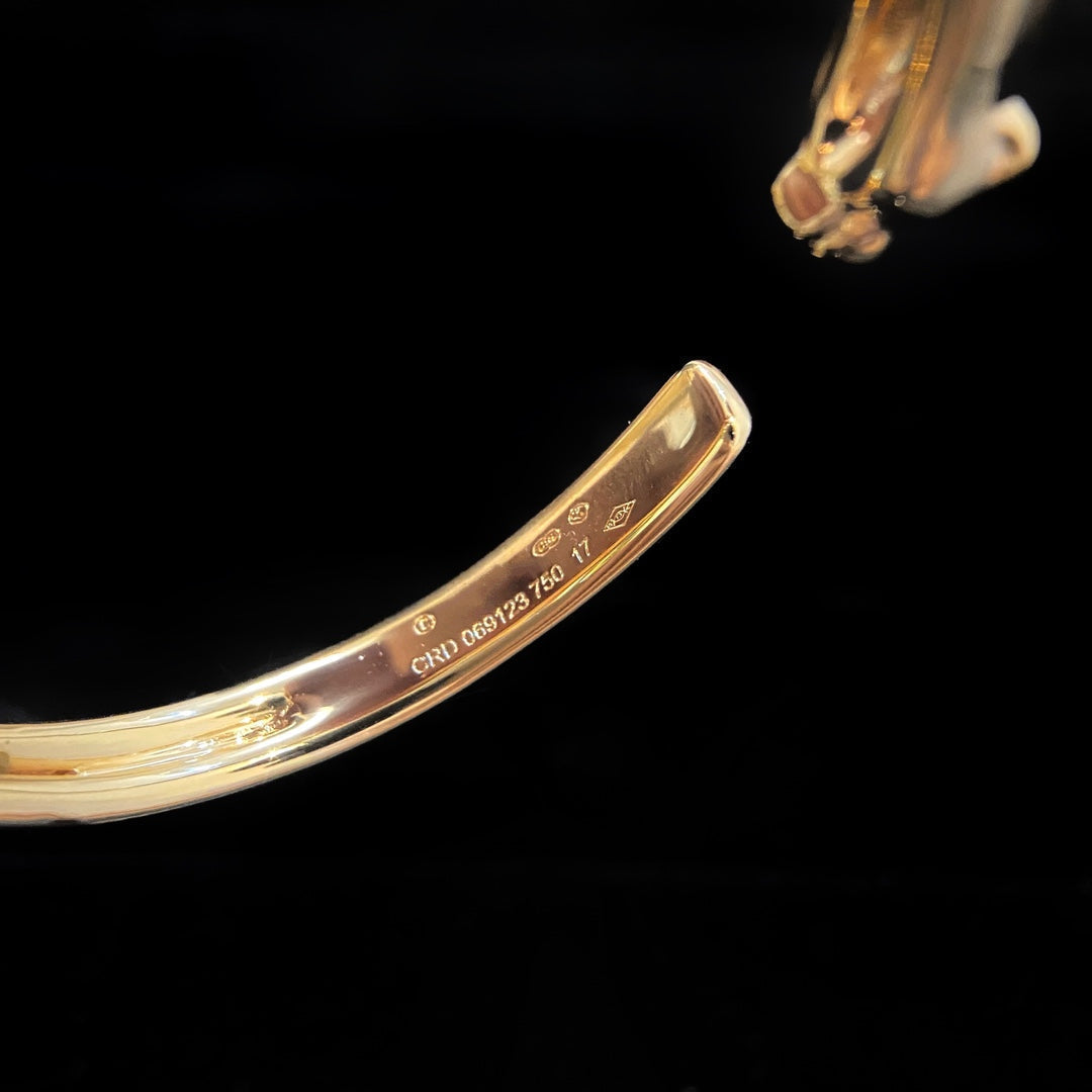 [Shinejoy]PANTHERE GOLD OPEN BRACELET