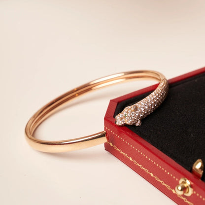 [Shinejoy]PANTHERE Shinejoy GOLD DIAMOND OPEN BRACELET