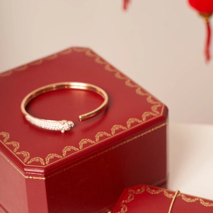 [Shinejoy]PANTHERE Shinejoy GOLD DIAMOND OPEN BRACELET