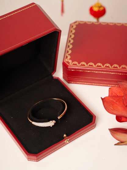 [Shinejoy]PANTHERE Shinejoy GOLD DIAMOND OPEN BRACELET