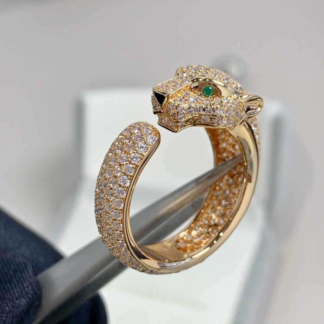 [Shinejoy]PANTHERE PINK GOLD DIAMOND RING